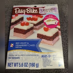 Easy Bake Red Velvet & Strawberry Cakes Mix Refill Pack 5.6 oz